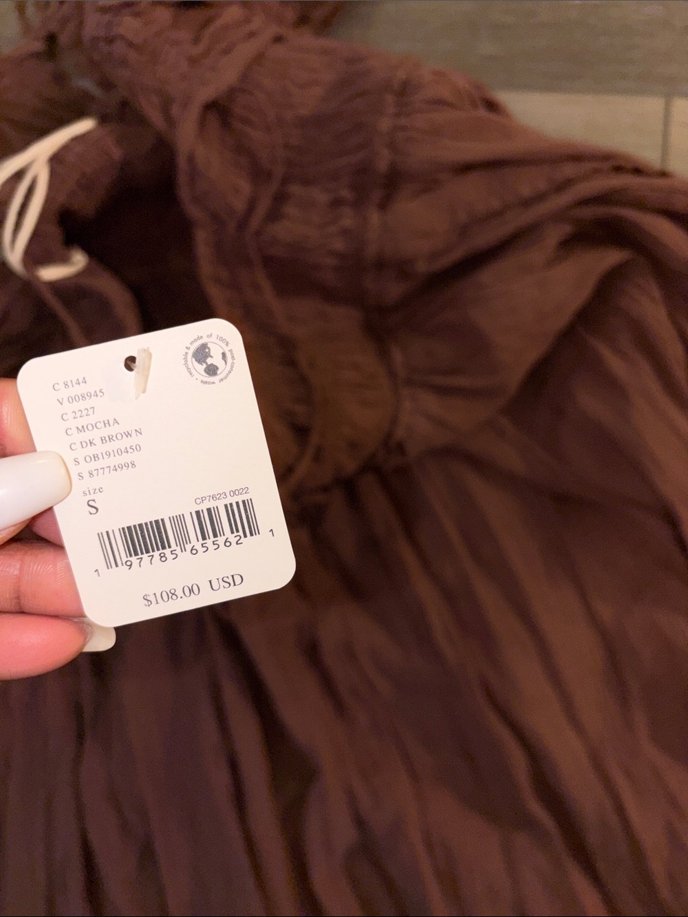Free People Terracotta Smocked Maxi Dress - Picture 4 of 4